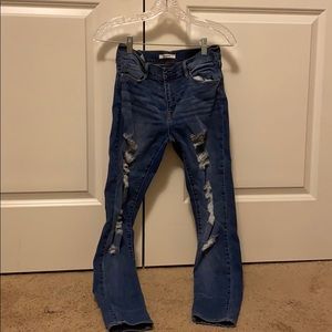 pac sun mid rise skinny jeans